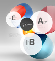 Glass circles banner