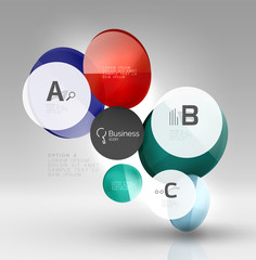 Glass circles banner