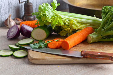 Close-up of raw vegetables