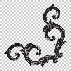 Isolate ornament in baroque style