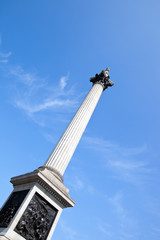 Obraz premium Nelson's Column in Trafalgar Square London