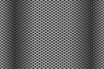 Dark metal perforated background. Abstract industrial surface