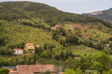 Campiglia is a beautiful medieval town that sits on a hill overlooking the surrounding region of Tuscany