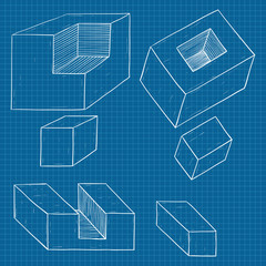 Geometric shapes. Cube