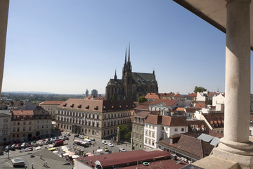 Obraz premium View of Prague from above