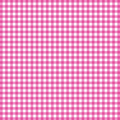 Vector gingham pattern in pink background