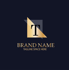 Obraz premium T Letter Logo Design.Sign.Symbol.Typography