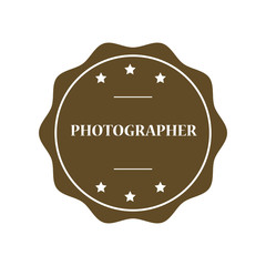 Photographer stamp illustratiion