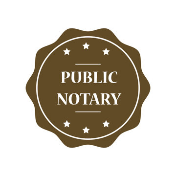 Notary stamp illustration