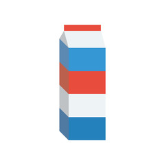Closed milk box without text