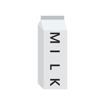 Closed milk box white text