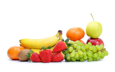 Fresh juicy fruit isolated on a white background.