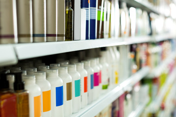 Cosmetic section with conditioners