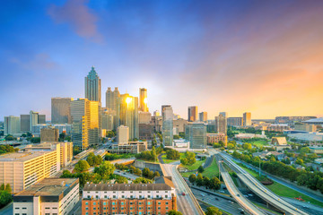 Skyline of Atlanta city