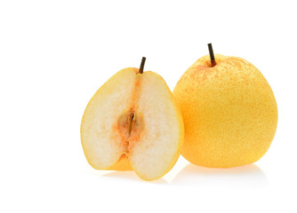 Chinese pear isolated on white background