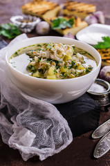 Thick meat soup