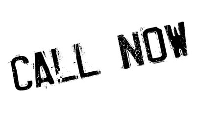 Call Now rubber stamp. Grunge design with dust scratches. Effects can be easily removed for a clean, crisp look. Color is easily changed.