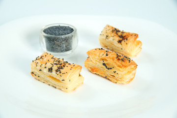 Fresh pastry with ingredients