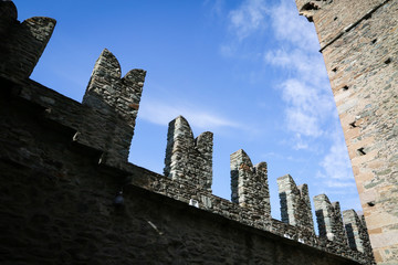 Fenis Castle in Aosta Valley
