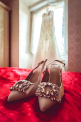 chaussure de la mariée 