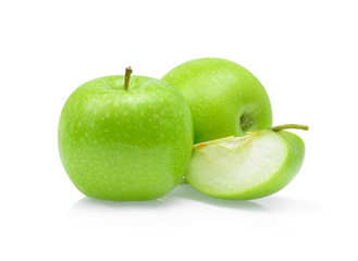 Green apple isolated on white background