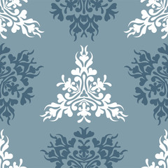 Vector blue royal spring seamless seasonal background