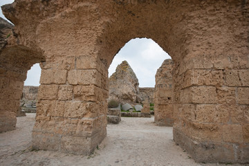 Archs at Antonine Thermae, Tunis, Tunisia