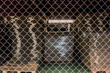 The steel mesh used protect inside warehouse