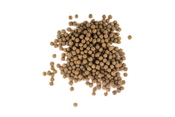 Heap of chocolate balls  isolated on white background