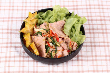 Soft-boiled blood cockles shell  served with spicy sauce.