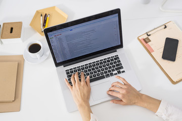 Businesswoman Working on Laptop