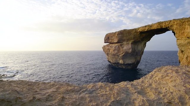 Rock formation in Malta, Europe. 