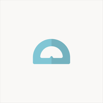 protractor icon flat design