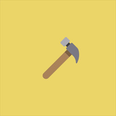 hammer icon flat design