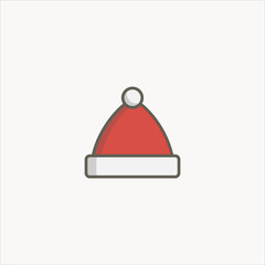 santa claus icon flat design