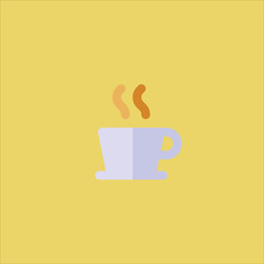 hot drink icon flat design