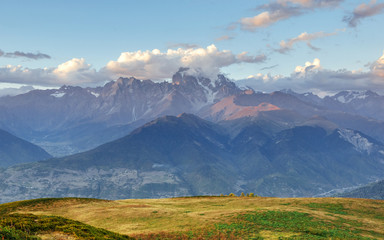 Fantastic snow-capped mountains