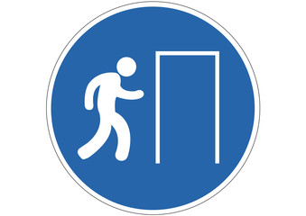 Schild Ausgang
