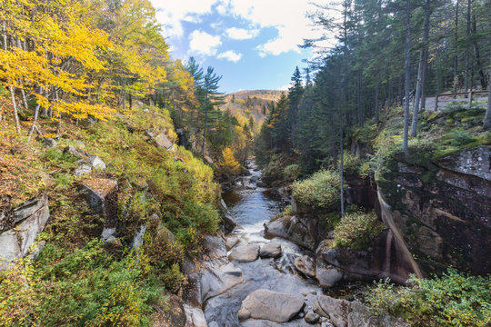 Franconia Notch State Park, New Hampshire, Usa