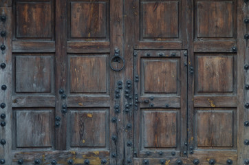 Ancient wooden door