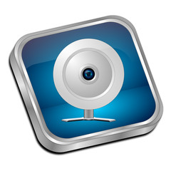 Button with Webcam - 3D illustration