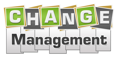 Change Management Green Grey Squares Stripes 