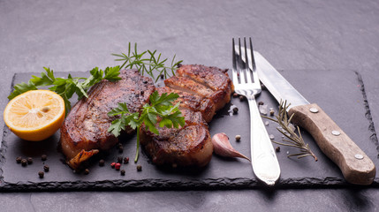 baked pork meat