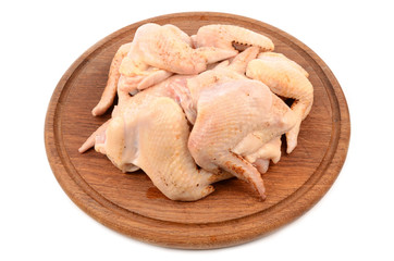 chicken on a cutting board