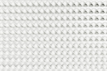 Naklejka premium White plastic spiral sticks on white background