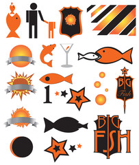 Fish Logo Elements