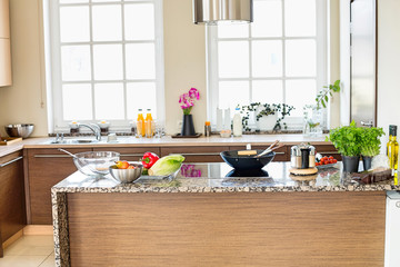 Interior of contemporary kitchen