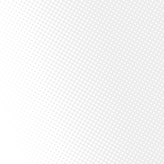 Gradient halftone dots background. Pop art template. White texture. Vector illustration
