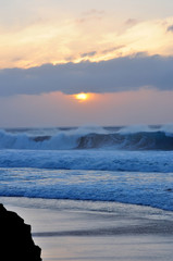 Fototapeta premium sunset in the ocean