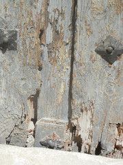 Old wooden door
